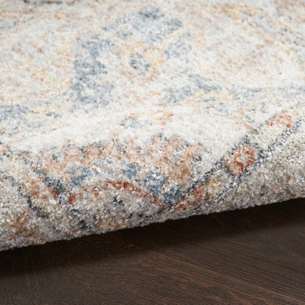 Nourison Astra Machine Washable ASW12 7&#39;10&quot; x 10&#39; Denim and Multicolor Area Rug, , large