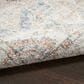 Nourison Astra Machine Washable ASW12 7"10" x 10" Denim and Multicolor Area Rug, , large