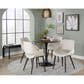 LumiSource Fabrico Side Chair with Cream Fabric Cushion in Dark Walnut (Set of 2), , large