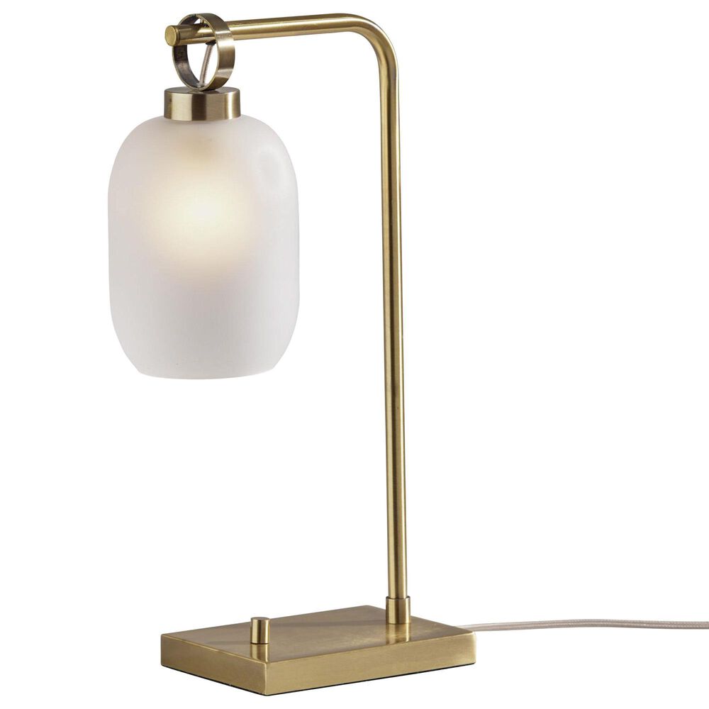 Adesso Lancaster Table Lamp in Antique Brass, , large