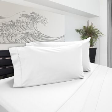 DreamFit DreamChill Degree 5 4-Piece Enhanced Bamboo California King Sheet Set in White, , large