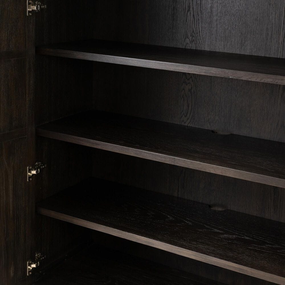 Four Hands Alessio 73" Cabinet in Smoked Black, , large