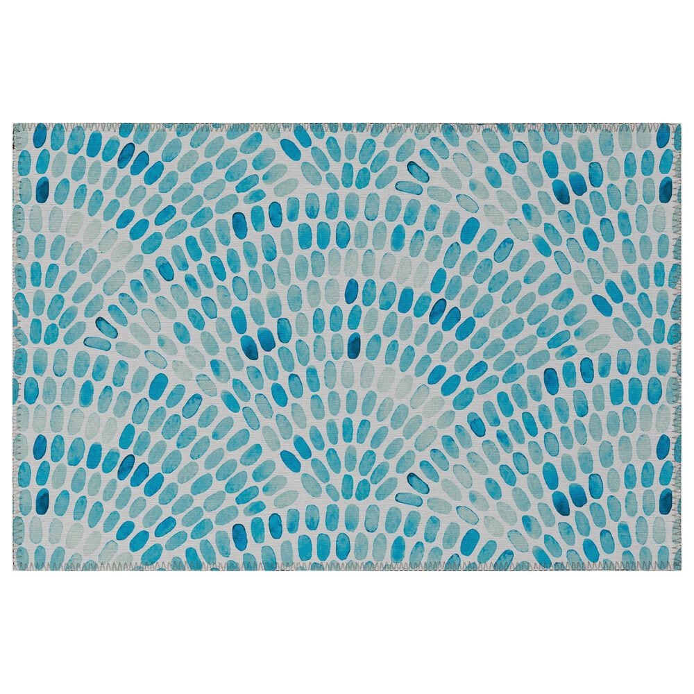 Dalyn Rug Company Seabreeze SZ7 2"6" x 3"10" Teal Area Rug, , large