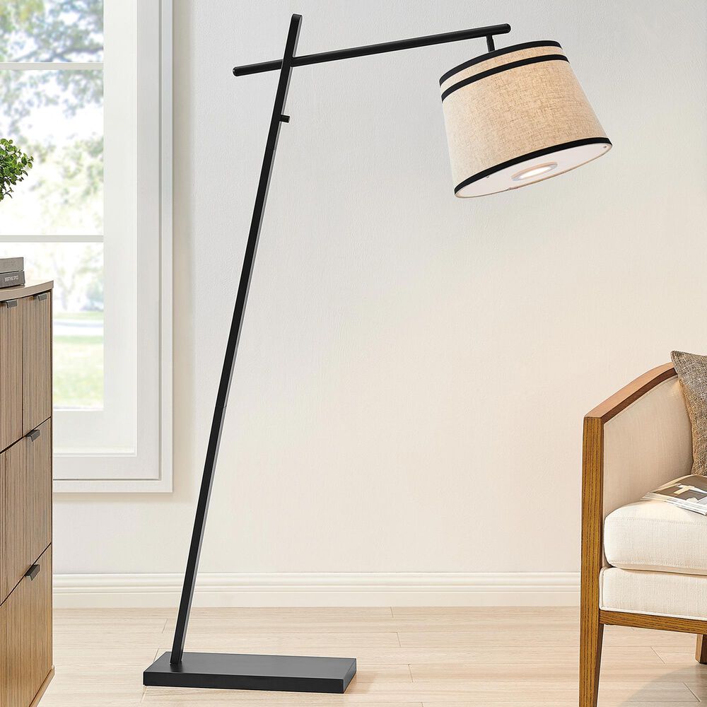 Lite Source Gaines Floor Lamp in Black, , large