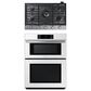 Samsung Bespoke 2-Piece Kitchen Package with White Bespoke 30" Combination Wall Oven and Stainless Steel 30" Gas Cooktop, , large