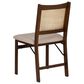 Linon Home Decor Bauer Cane Folding Side Chair in Walnut, , large