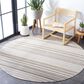 Safavieh Cabana CBN323B 6"7" Round Ivory and Grey Indoor/Outdoor Area Performance Rug, , large