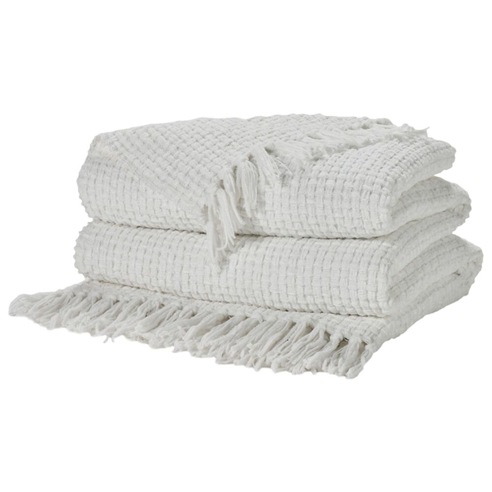 Nourison 50" x 60" Throw in White, , large