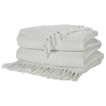 Nourison 50" x 60" Throw in White, , large