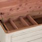 Belle Furnishings Farmhouse Reimagined Storage Trunk in White, , large