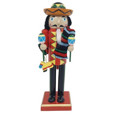 Santa"s Workshop 12" Mexican Nutcracker in Black, , large