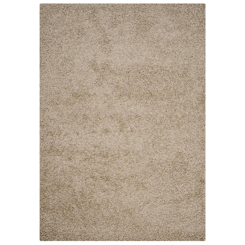Safavieh Athens Shag SGA119G-10 10" x 14" Beige Area Rug, , large