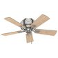 Hunter Crestfield 42" Low Profile Ceiling Fan with 3 Lights in Brushed Nickel, , large