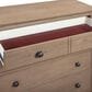 Riva Ridge Oxford 5-Piece King Panel Bedroom Set in Tan with USB Ports, , large