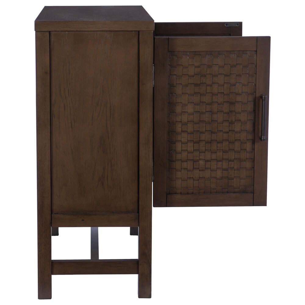 Linon Home Decor Malcolm 2-Door Accent Cabinet in Brown, , large