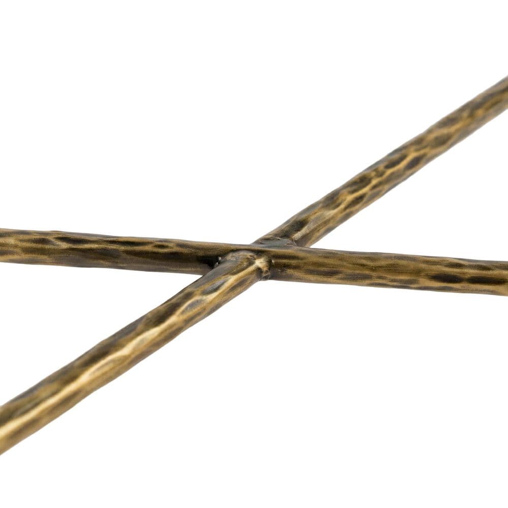 Furniture of America Lalia Coffee Table with Tempered Glass Top and Bullnose Edge in Matte Gold, , large