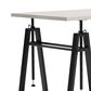 Ashley Bayflynn Adjustable Height Desk in Gunmetal and Whitewashed, , large
