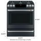 Cafe 30" Slide-In Convection Gas Range with Storage Drawer in Matte Black, , large
