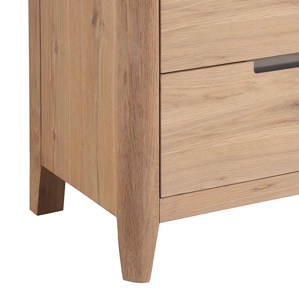 Universal Furniture Modern Walker 30" 2-Drawer Nightstand in Organic Natural Oak, , large