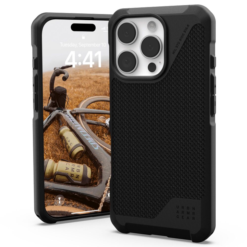 UAG Metropolis LT Series MagSafe Case for Apple iPhone 16 Pro in Kevlar Black, , large