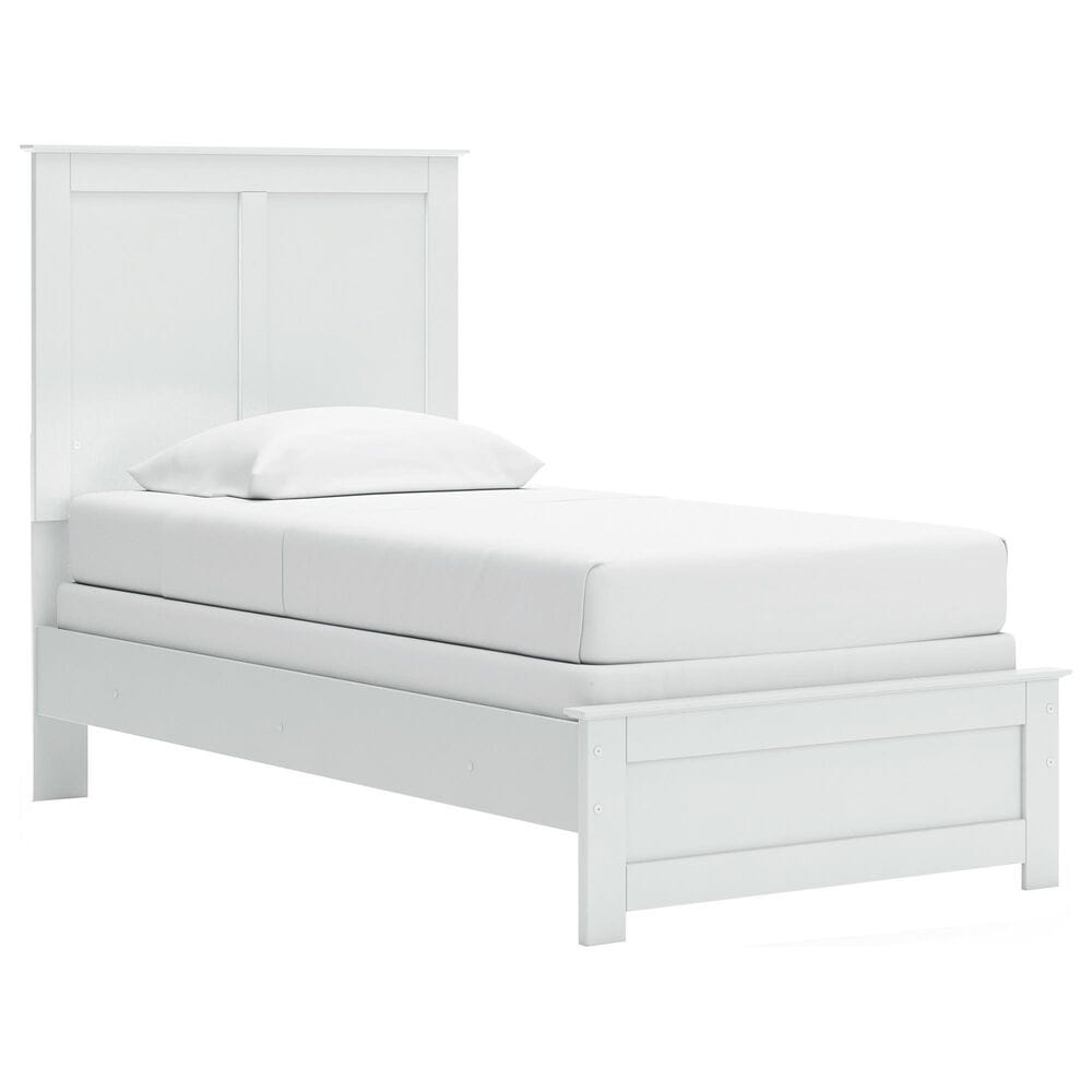 Ashley Bostwick Shoals 5-Piece Twin Panel Bedroom Set in White, , large
