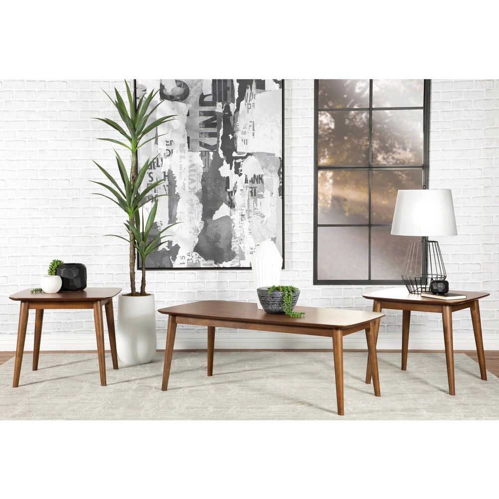 Pacific Landing Radley Occasional Table Set in Natural Walnut &#40;Set of 3&#41;, , large