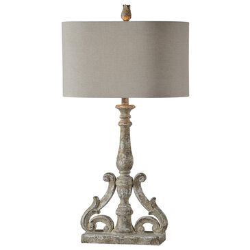 Southern Lighting Florence Table Lamp in Distressed Gray, , large
