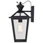 Vaxcel Derby 1-Light Outdoor Motion Sensor Wall Mount in Matte Black, , large