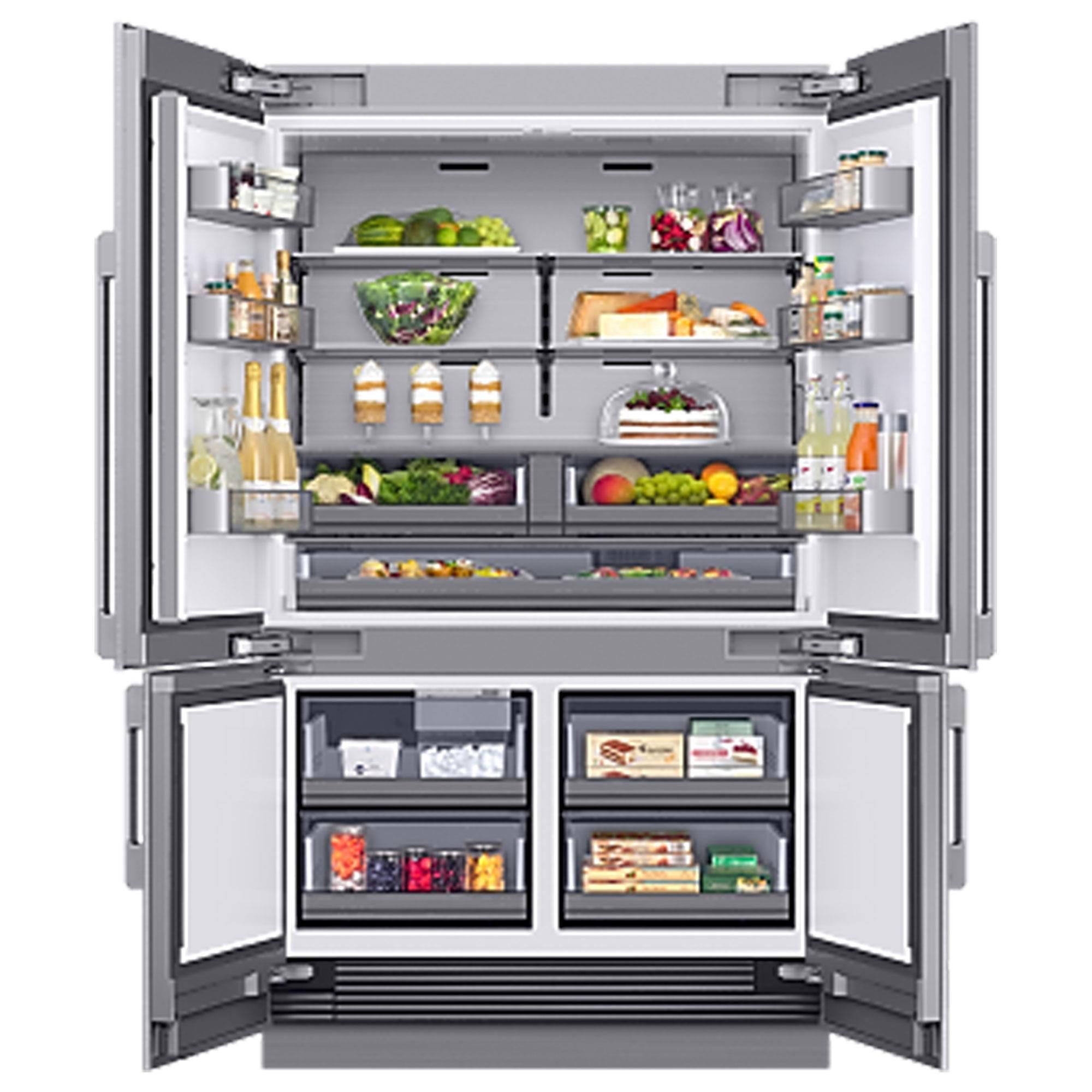 Dacor 27.7 Cu. Ft. Built-In French Door Refrigerator in Silver
