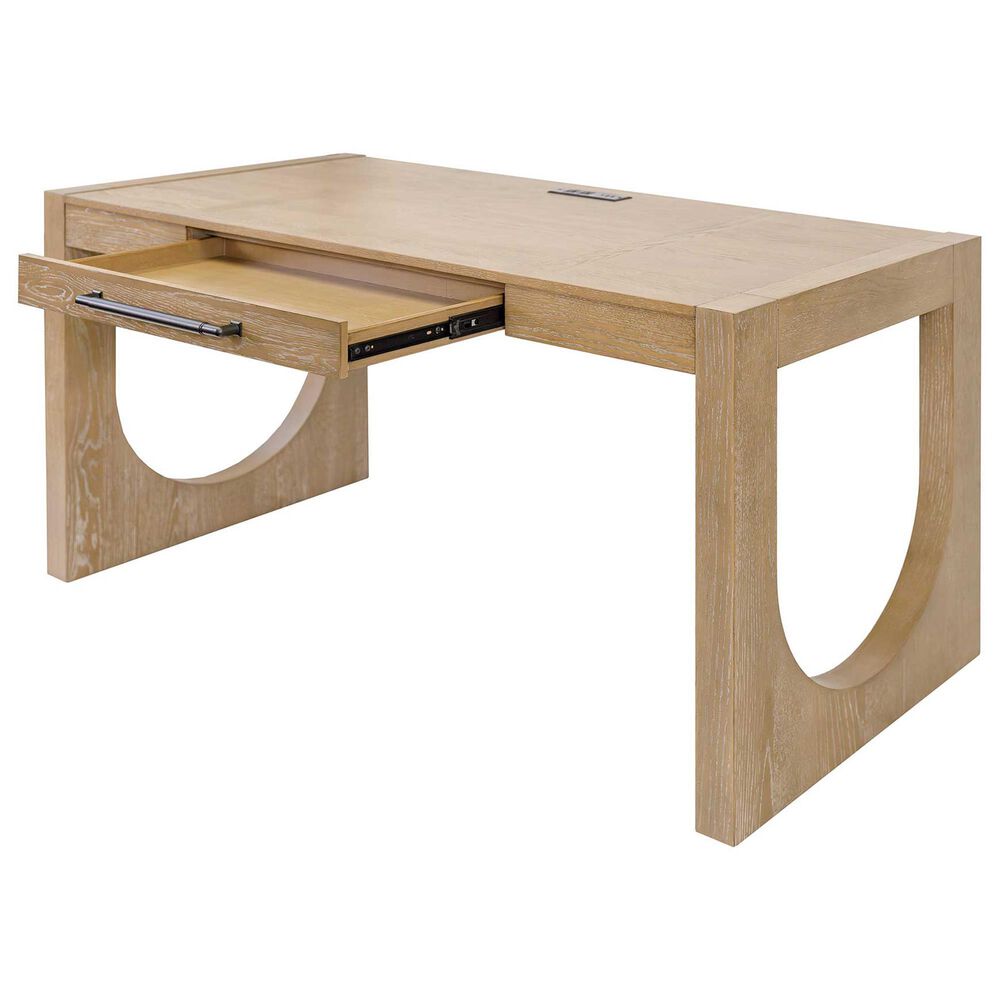 Wycliff Bay Canyon Drive 3-Piece Writing Desk with Bookcase and Lateral File Set in Natural Oak, , large