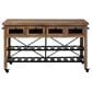 Mercana Stuart I Kitchen Island in Light Brown and Matte Black, , large