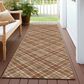 Dalyn Rug Company Soft Essentials Plaid Paprika 2"3" x 7"6" Indoor/Outdoor Runner, , large