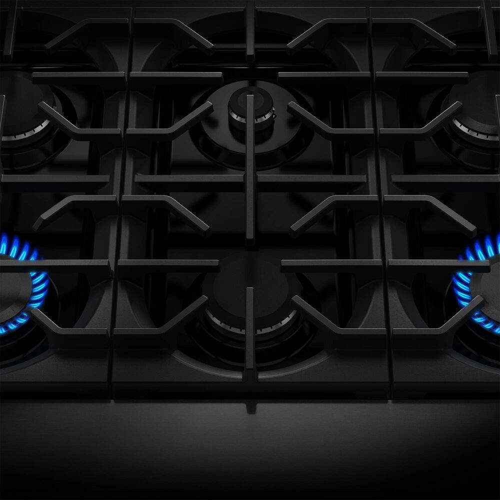 KitchenAid 36" Commercial Dual Fuel Range in Black Ore, , large