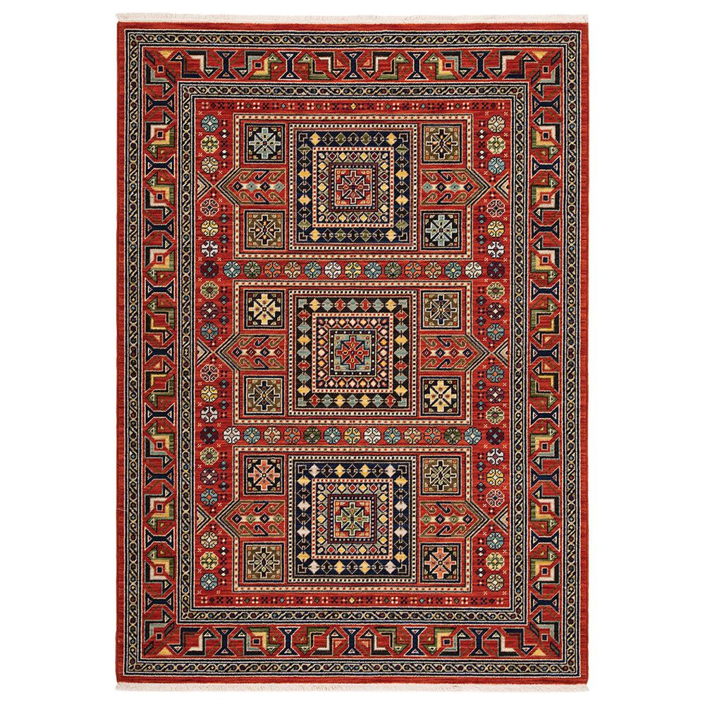 Oriental Weavers Lilihan Geometric 002C6 7"10" x 10"10" Red Area Rug, , large
