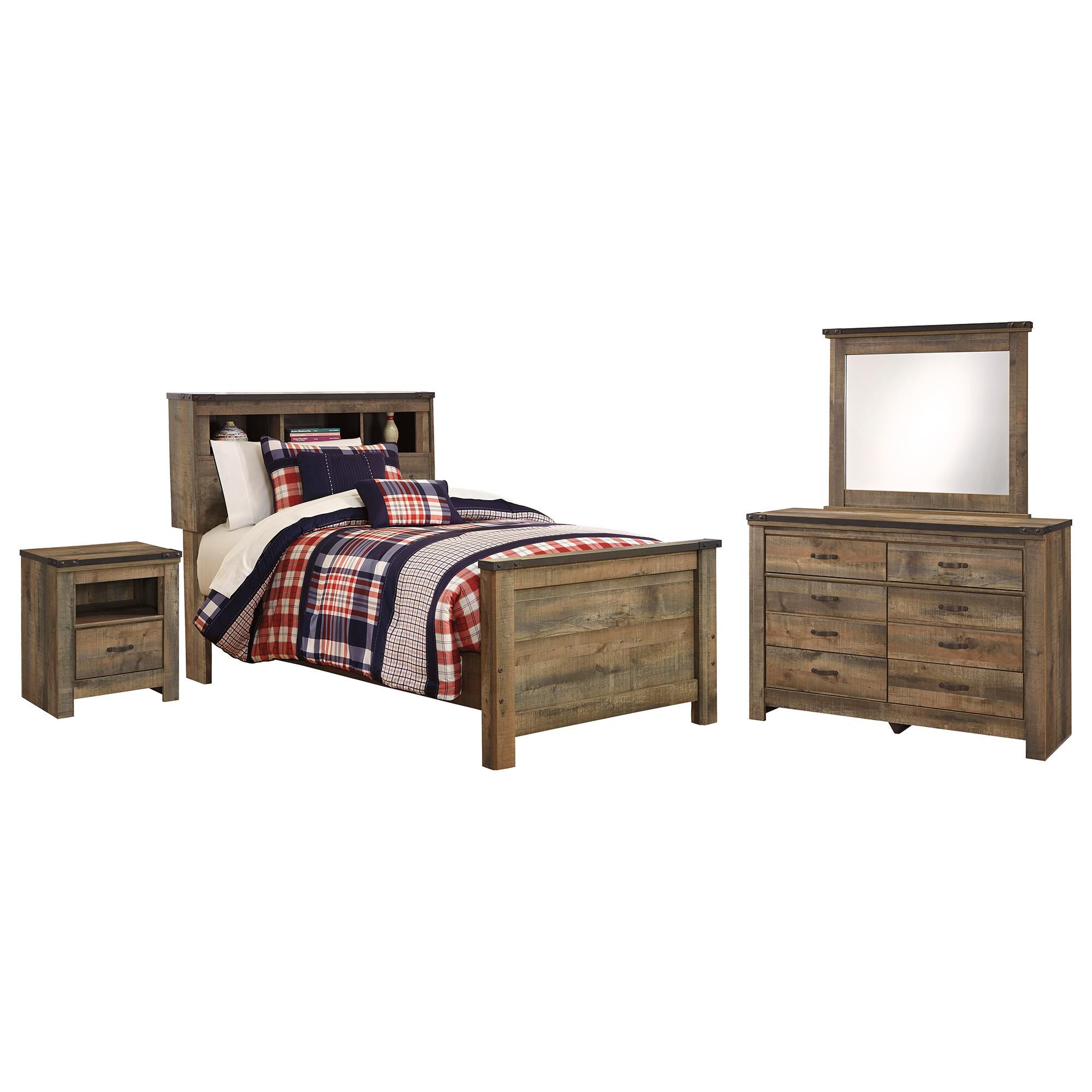 trinell bookcase bed