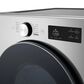 LG 7.4 Cu. Ft. Smart Front Load Gas Dryer with TurboSteam in Graphite Steel, , large