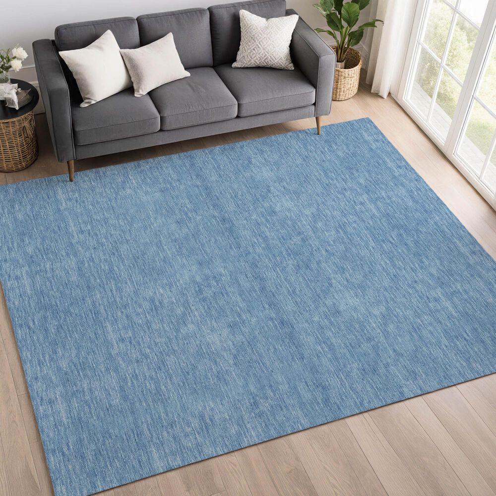 Dalyn Rug Company Soft Essentials Solid Denim 5' x 7'6" Area Rug, , large