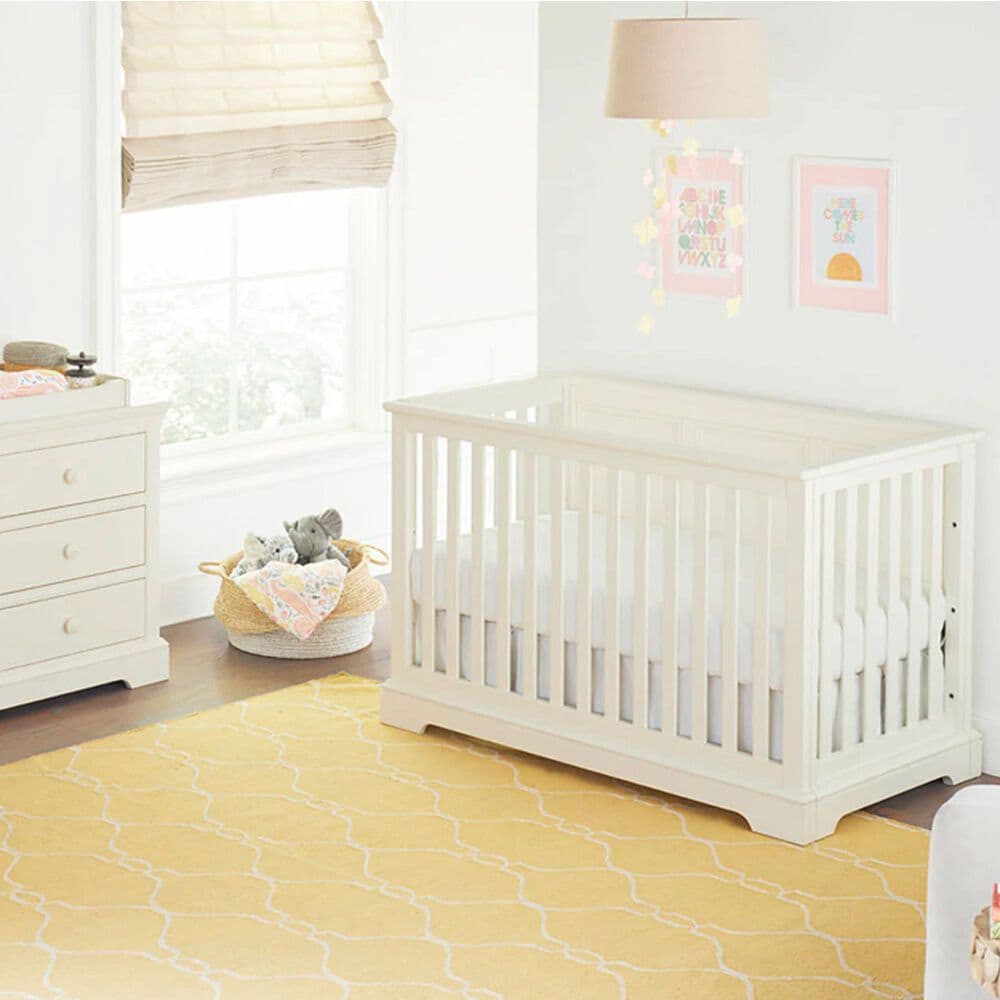 Eastern Shore Island 4-In1 Convertible Crib in Chalk, , large