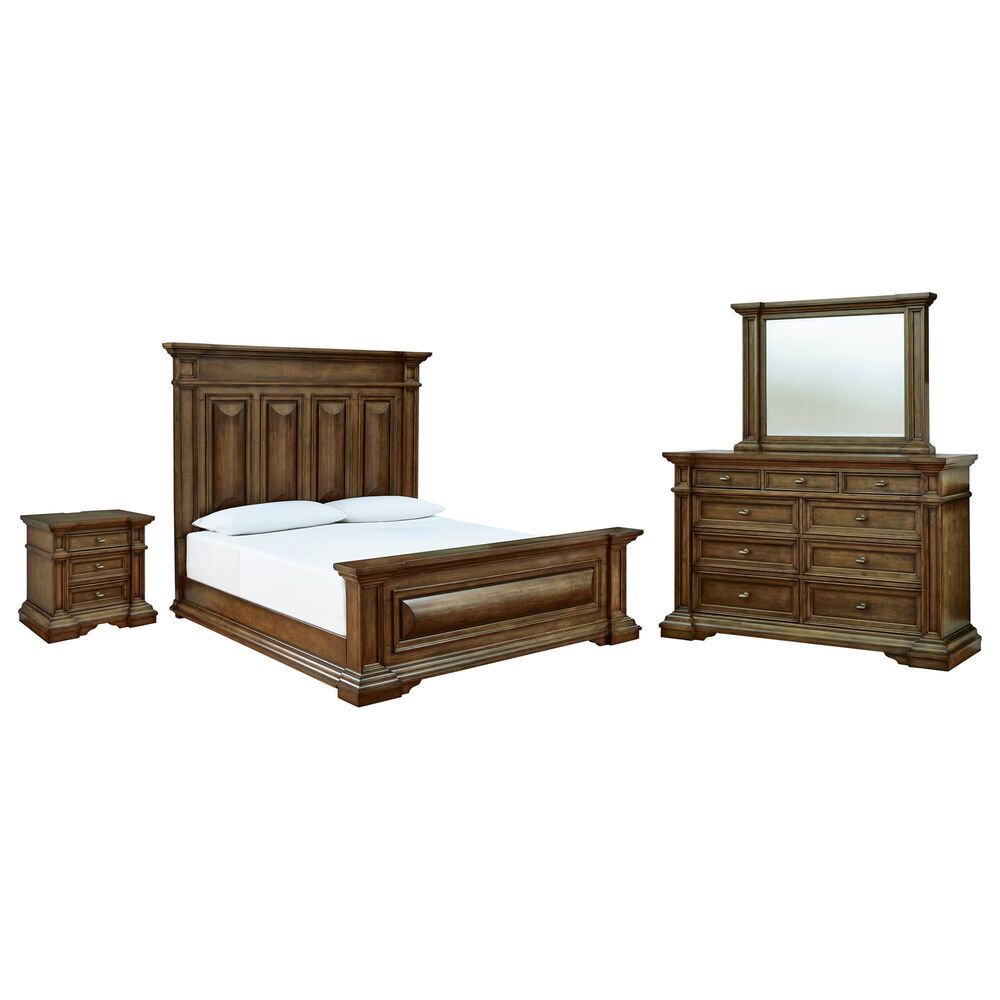 Millenium Frantanna 4 Piece California King Panel Bedroom Set in Brown, , large