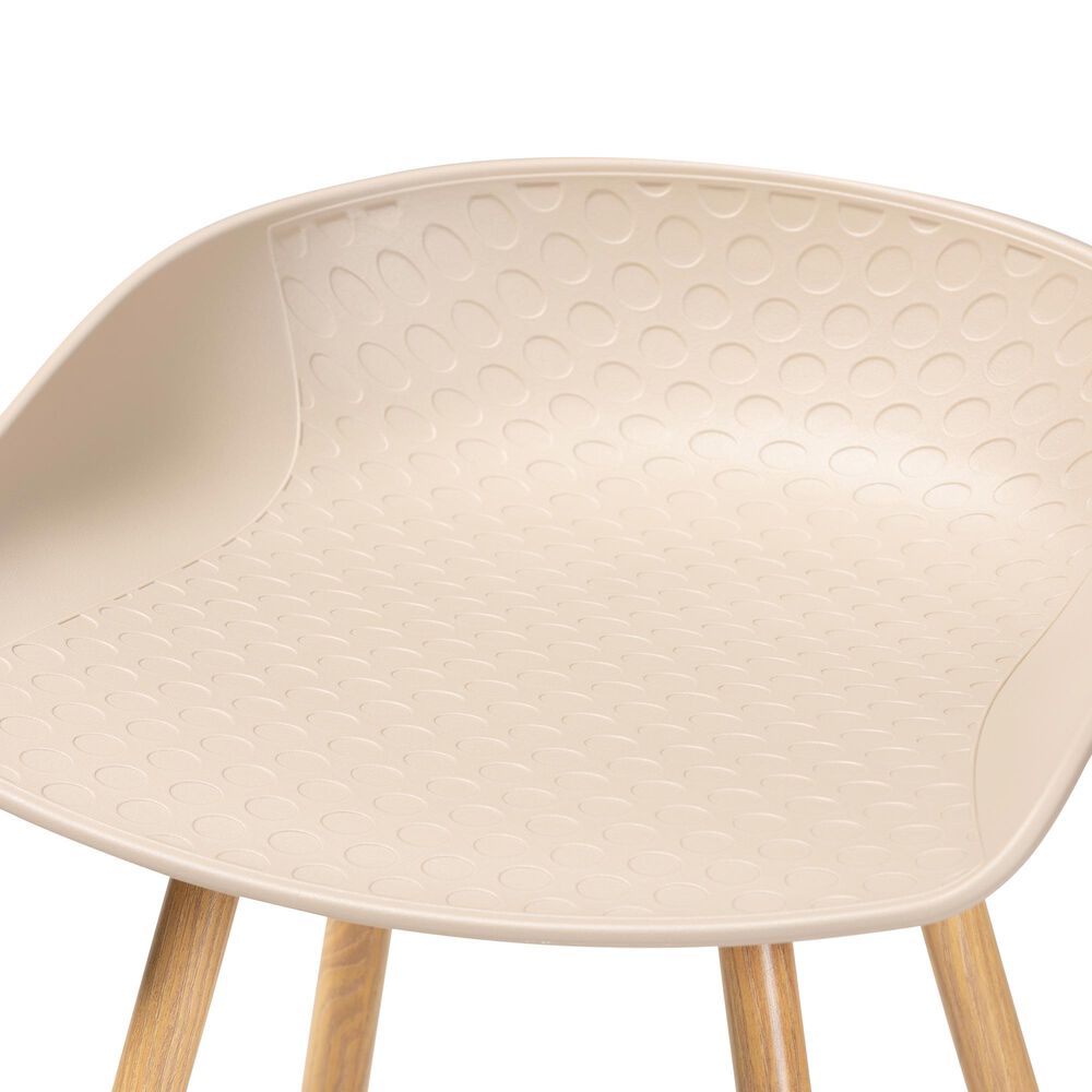Baxton Studio Mairi Counter Stool in Beige/Natural &#40;Set of 2&#41;, , large
