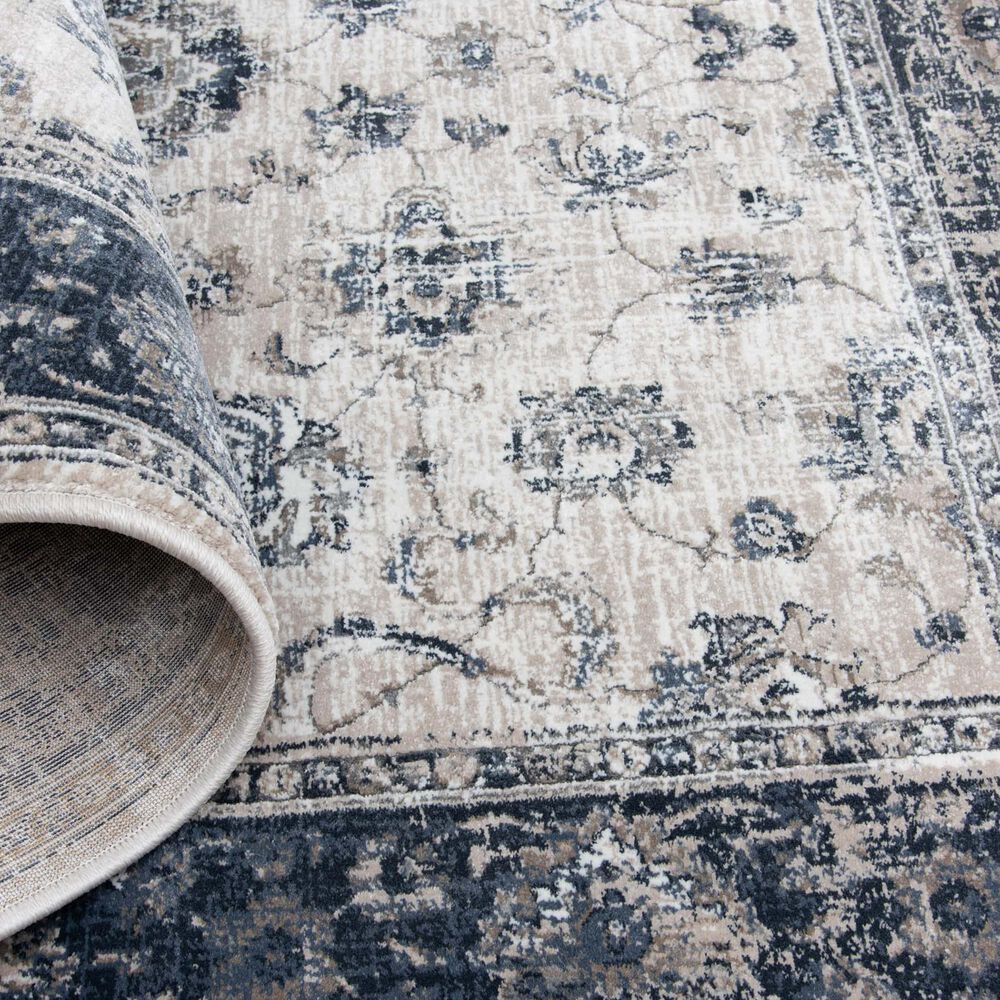 Central Oriental Clearwater Oriel 5&#39;3&quot; x 7&#39;7&quot; Biscuit and Nightfall Area Rug, , large