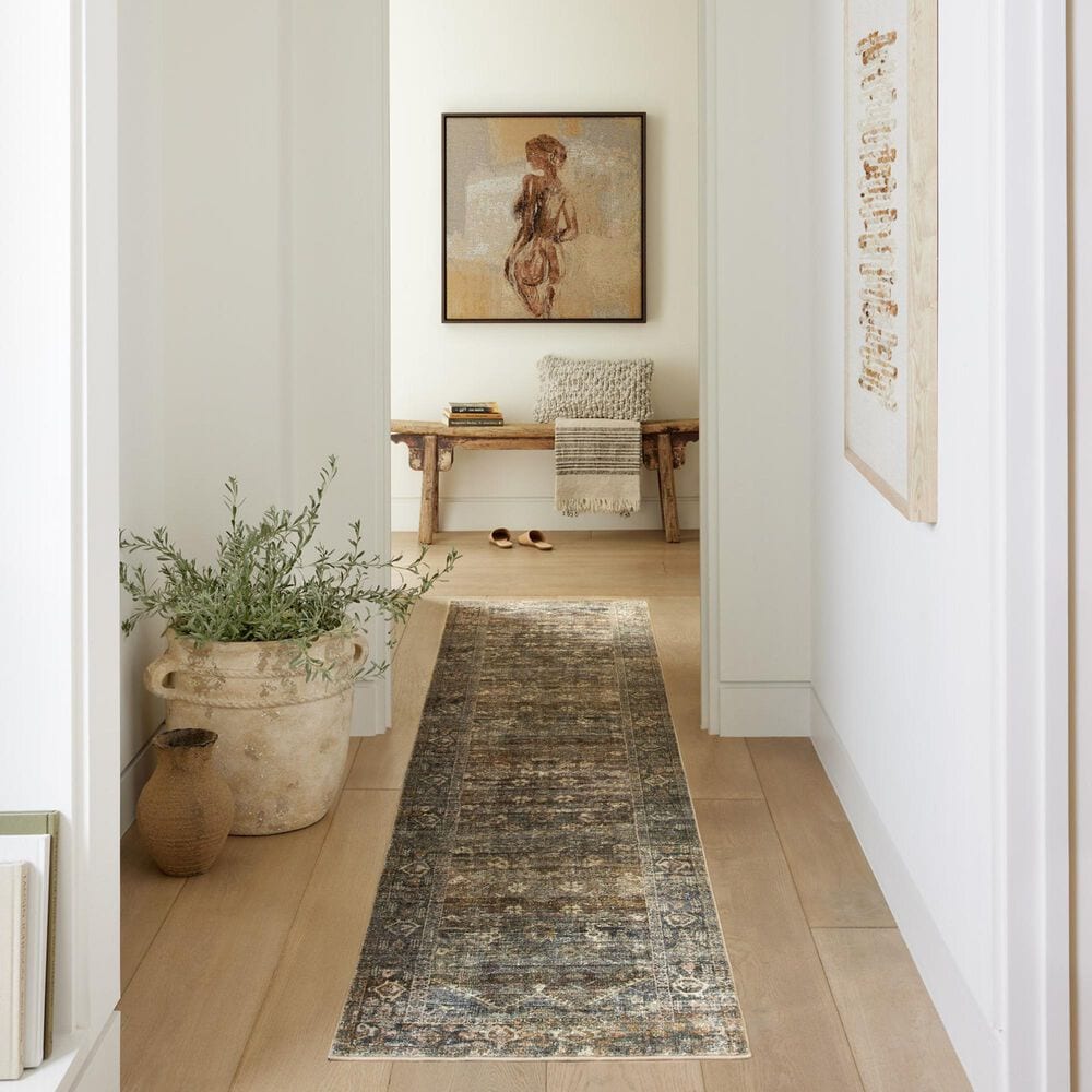 Amber Lewis x Loloi Morgan 2&#39;3&quot; x 11&#39;6&quot; Spice and Lagoon Runner, , large