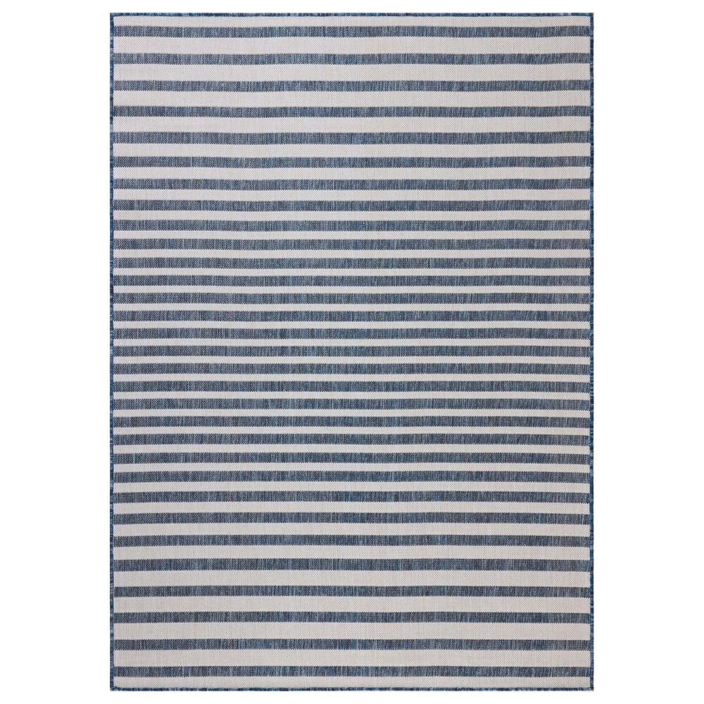 Loloi Easton Denim and Ivory 5&#39;3&quot; x 7&#39;6&quot; Indoor/Outdoor Area Rug, , large