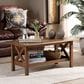 Baxton Studio Reese Coffee Table in Walnut Brown, , large