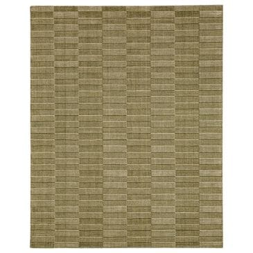 Karastan Broken Stripe 5" x 8" Moss Area Rug, , large