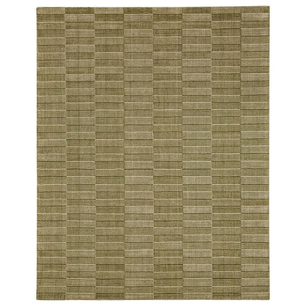 Karastan Broken Stripe 5" x 8" Moss Area Rug, , large