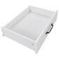 HOMLUX 44" Kitchen Island with Trash Can Storage Cabinet in White, , large