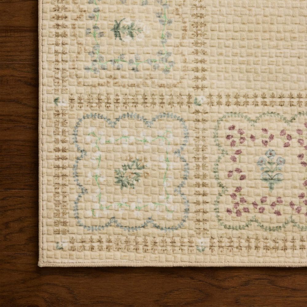 Rifle Paper Co. x Loloi Orchard Natural and Multicolor 2'3" x 3'9" Area Rug, , large