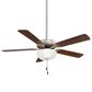 Minka-Aire Contractor Uni-Pack 52" Ceiling Fan with LED Light Kit and Silver Blades in Brushed Steel, , large