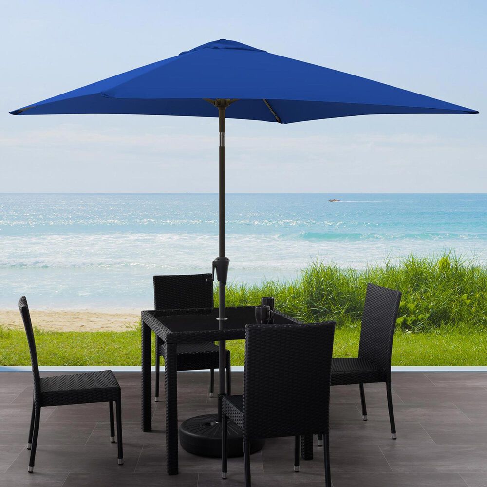 CorLiving 9' Square Tilting Patio Umbrella in Cobalt Blue, , large